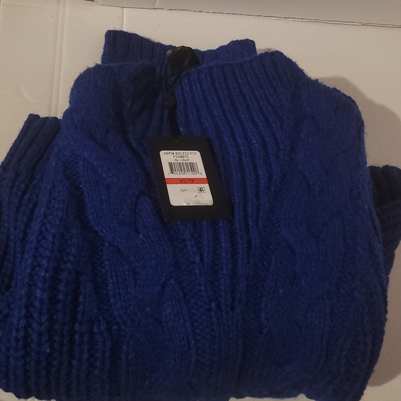 NWT DKNY Oversize Blue Cobalt Soft Stretchy Sweater Size XS - Picture 6 of 9